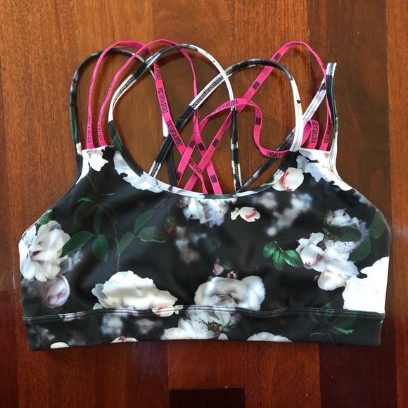Victoria's Secret Other - Victoria’s Secret Floral So Strappy Sports Bra - L